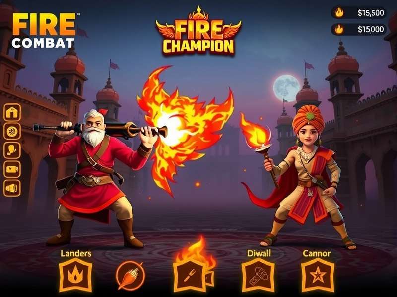 Fire Combat Champion Indian festival event showcasing Diwali themed content